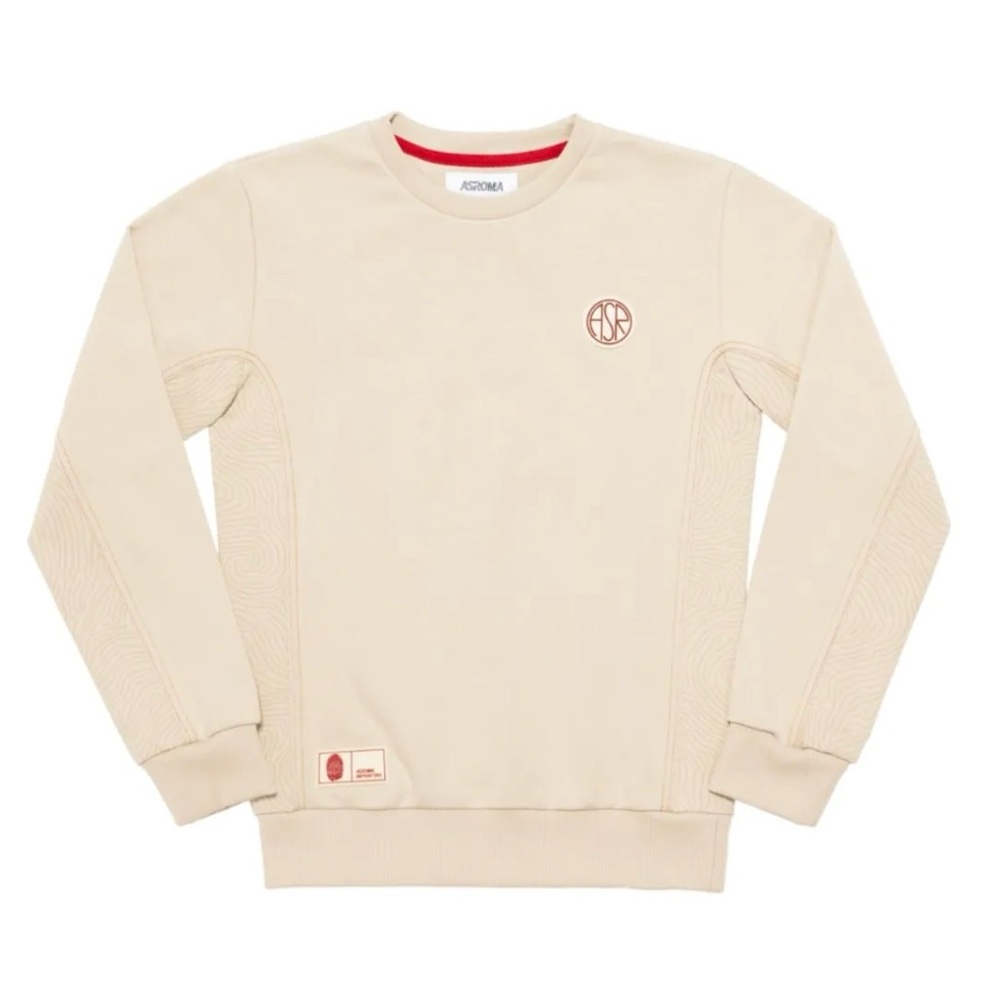 AS Roma Beige Crew Neck Sweater